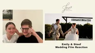 Couple Watches Their Wedding Film for the First Time | Emily & Steef at Whispering Springs