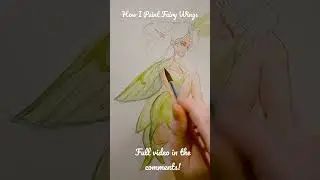 How I Paint Fairy Wings in Watercolor ✨ Art Process