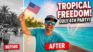 Celebrating Freedom on a Tropical Island
