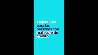 Saca esta tarjeta si tienes un score bajo