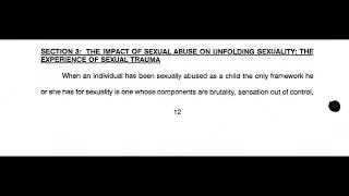 Post-Traumatic Stress, Sexual Trauma and Dissociative Disorder - Part 3