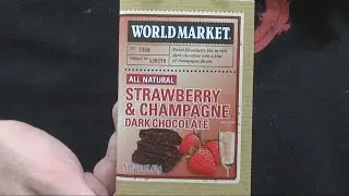 WE Shorts - World Market Strawberry & Champagne Dark Chocolate