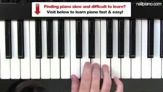 Beginners Piano Lesson - F Major Scale
