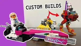 I built 3 custom LEGO Star Wars vehicles for my clone army.