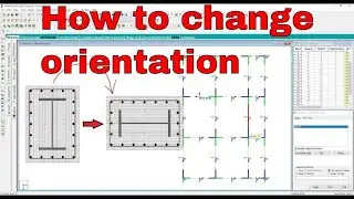 How to change orientation of beams and columns in STAAD Pro   Civil engineer