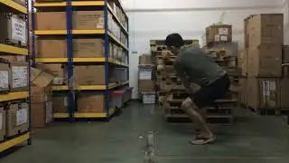 Mil-Spec Shoulder Strap Load Test - 9 Wooden Pallets