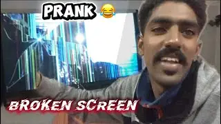 Broken screen prank 😂 ghar balo Ka reaction 😡