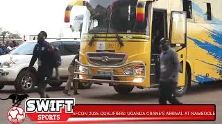 The Cranes arriving in style for the duel against South Sudan