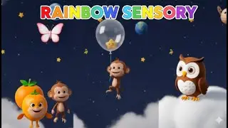 Baby Sensory Monkey - for Babies Stimulation Video Live dancing music- Toddler Learning Video🐵🍉