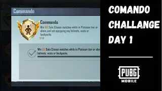 Day 1-commando challenge | Pubg mobile