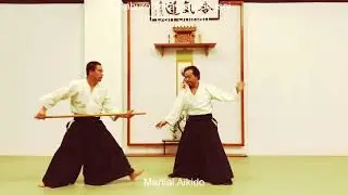 Martial Aikido -  Weapon Defence (Jo-Dori) by 7th Dan Saburo Takayasu Sensei (27.September.2019)