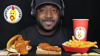 ASMR EATING DAVES HOT CHICKEN. MUKBANG (NO TALKING) TCASMR