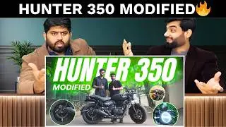 Pakistani Reaction On Modified Hunter 350 into CAFE RACER  जबरदस्त बाइक ट्रांसफॉर्मेशन🔥