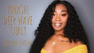 TINASHE MALAYSIAN DEEP WAVE  CURLY  INITIAL HAIR REVIEW