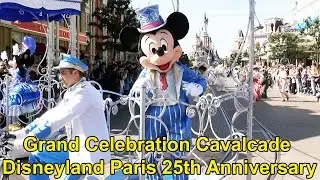 Grand Celebration Cavalcade Parade at Disneyland Paris 25th Anniversary, Most Disney RARE Characters