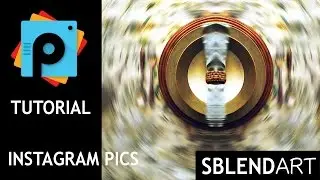 Pics Art Tutorial - Quick technique to make abstract art (Mirror effect, radial blur)