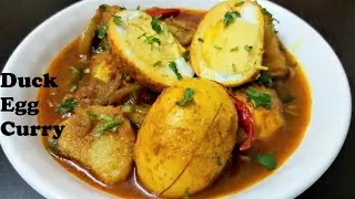 DUCK EGG CURRY | Duck Egg Recipe | Duck Egg Masala | Duck Egg Indian Style | Dimer Dalna | Dim Kosha
