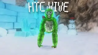 Running COMPETETIVE lobbies on HTC VIVE... (gorilla tag video)