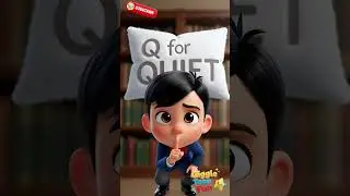 Learn Q for Quiet! 🤫📚 Phonics for Kids | Giggle Toon Fun #Shorts  #abcsong #kidslearning
