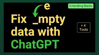 ChatGPT for Data Analysis: Handling Blanks + Excel, Power Query, SQL, Python