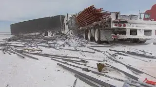 Up to 70 vehicles pile up in Alberta snowstorm