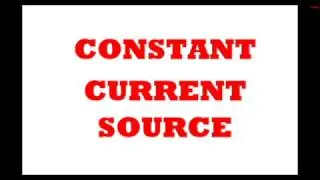 Constant Current Source Using Transistor