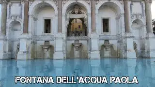 ROMA 🇮🇹 - Fontana dell'Acqua Paola, Gianicolo a Roma #roma #rome #italy #italia #fontana #gianicolo