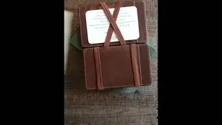 Blocking Magic Leather Wallet Card Case Sleek Minimalist Leather Wallet
