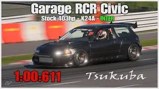 New update car 1.38-Time Attack Tsukuba vol.37- Garage RCR Civic [K24A] stock - GT7 4K PS5