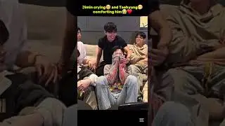 Jimin gets emotional on first ot7 live and Taehyung comforting him🥺❤️ #jimin#taehyung#v#vmin#bts#yt