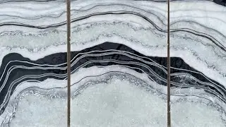Black White and Chrome All Over | Resin Triptych Process Video
