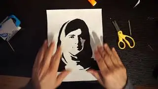 School art project - making a Banksy style stencil
