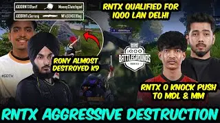 NinjaJOD & Sarang Dominate🥵 RNTX Qualify iQOO LAN⚡RonY Pan Clutchgod🍳 | Team Xspark