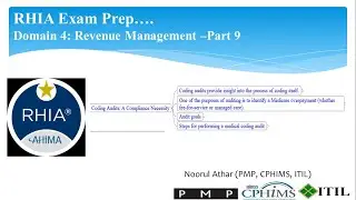 RHIA Exam Prep Domain 4: Revenue Management-Part 9: Coding Audit a Compliance Necessity