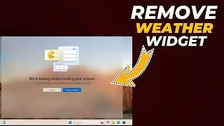 Как удалить виджет погоды в Windows 11