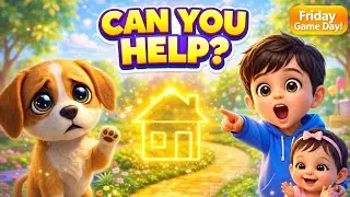 Can You Help the Lost Puppy? 🐶 | 3D Animated Fun Friday Interactive Game for Kids | AkkuYashiWorld