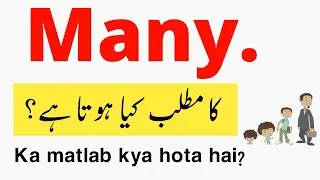 Many Meaning In Urdu | Many Ka Matlab Kya Hota Hai
