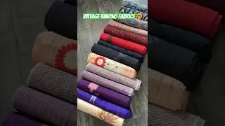 Vintage Kimono Fabrics #shorts #vintage #diy #diyfashion #onlineshopping #fabric #japanese #quality