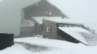Campo Imperatore, la prima nevicata di stagione