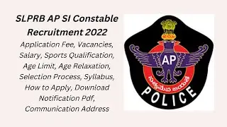 SLPRB AP SI Constable Recruitment 2022 #shorts