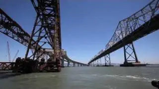 San Francisco-Oakland Bay Bridge Tower Goes Up