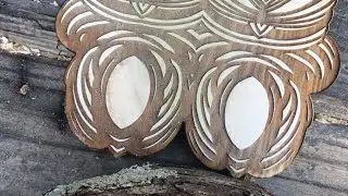 Laser Engraved Locally Harvested and Locally Milled Tulip Poplar w/ One of my Symmetrical Designs