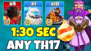 TH17 Furnace + Fireball Warden Attack Strategy | TH17 Attack Strategies (Clash of Clans)