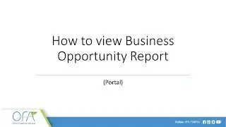 Advisor-level Report -  Business Opportunity Report