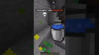 I guess i am immortal 💀 #minecraft #shorts