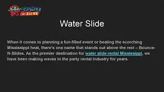 Water Slide Rental Mississippi  BounceNSlide
