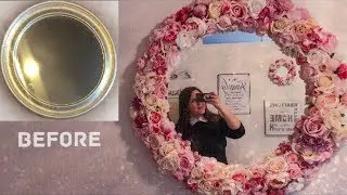 DIY Flower Mirror - Easy, Beautiful and Cheap