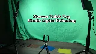 Neewer Table Top Studio Lights Unboxing
