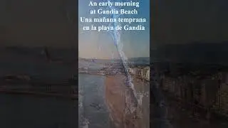 Playa de Gandia at Sunrise 🌅 Stunning Early Morning Drone Views