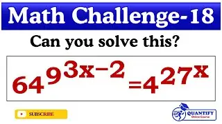 Math Challenge #18 | Can you simplify Exponent | US math Algebra1